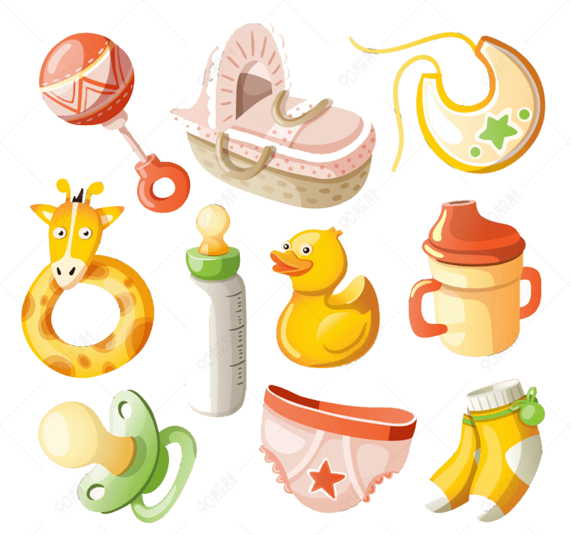 温馨守护，卡通母婴用品图标的魅力与设计智慧